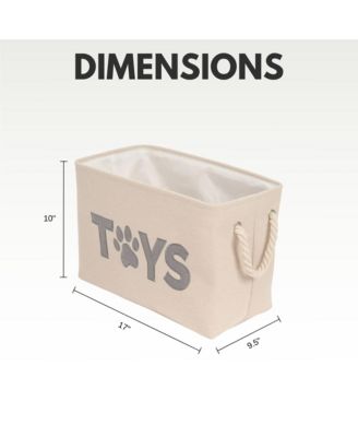 Foldable Fabric Dog Toy Storage Bin - Durable, Stylish, and Convenient Organizer for Pet Accessories