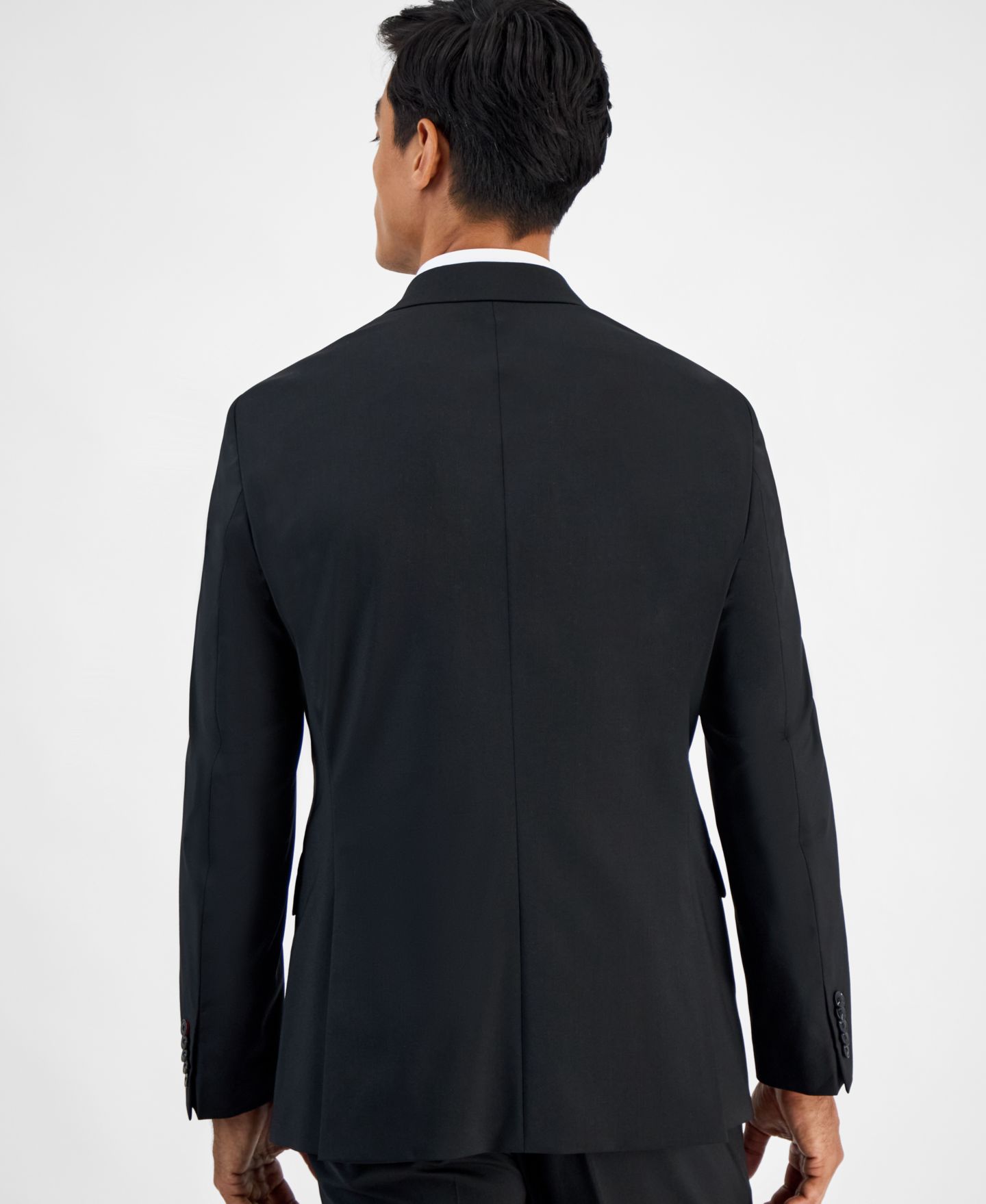 Мужская куртка Hugo Boss Modern-Fit Solid Wool-Blend Suit Separate, цвет: Чёрный — фото 2
