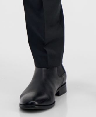 Men's Modern-Fit Solid Wool-Blend Suit Separate Pants