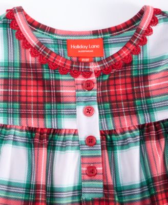 Girls 2T-16 Merry Plaid Nightgown, Macy's Exclusive