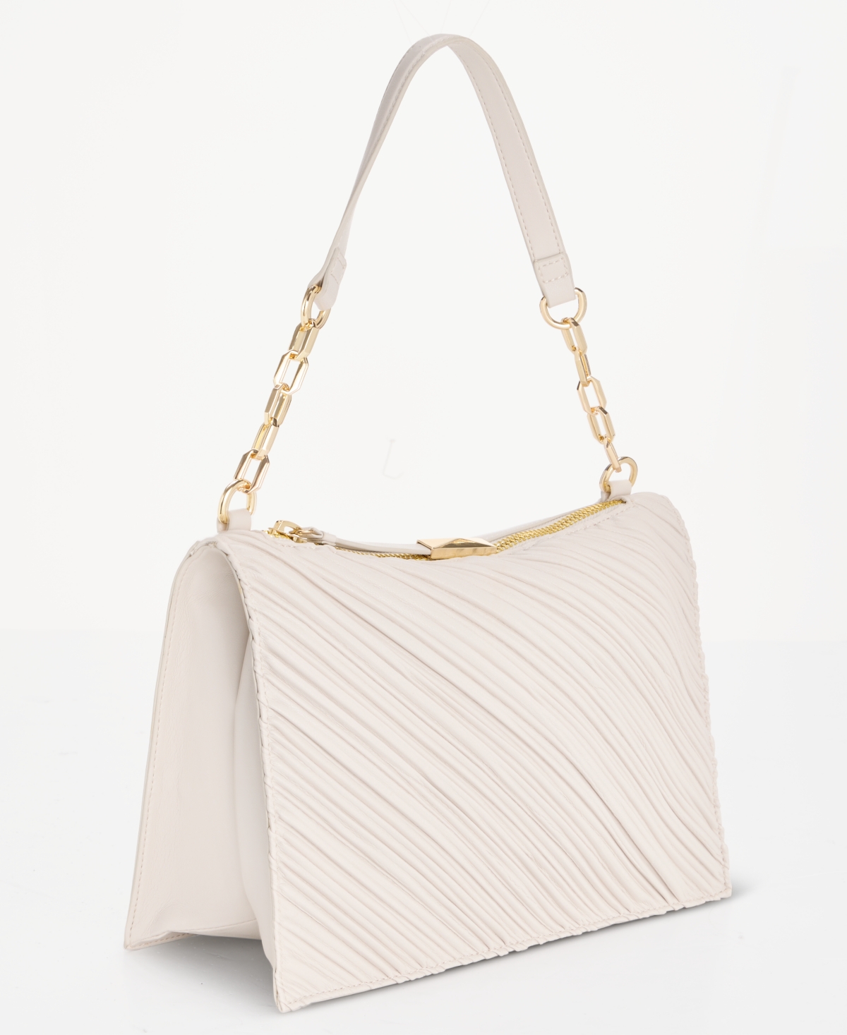 Inc International Concepts Fyonna Pleat Runching Handbag, Macy's Exclusive In White