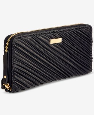 Boxed Hazel Ruched Zip-Around Wallet, Macy's Exclusive  