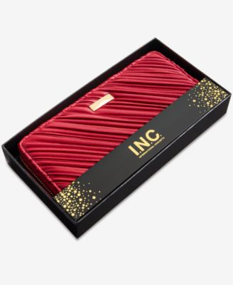 Boxed Hazel Ruched Zip-Around Wallet, Macy's Exclusive  