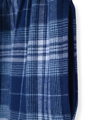 Boys' 6-18 Solid Top and Plaid Jogger Pants, 2-Piece Set