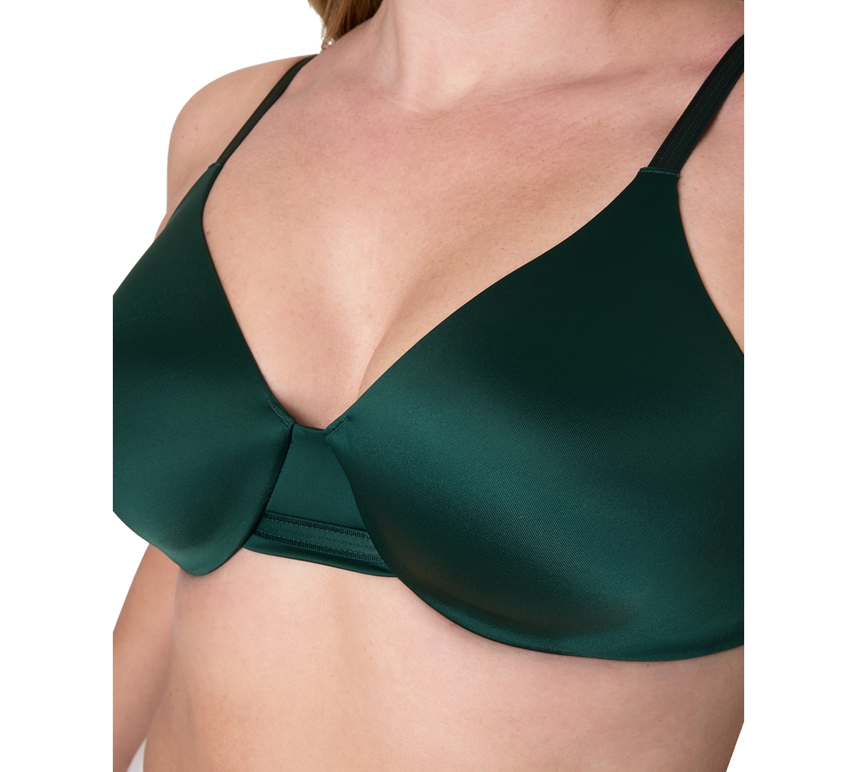 Bali Women's One Smooth U Concealing And Shaping Underwire Bra 3w11 In Green