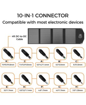 Portable Solar Panel, 40W Charge Capacity, Durable, Foldable and Easy to Carry