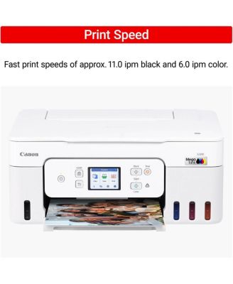 MegaTank PIXMA G3290 Wireless 3 In 1 White Printer with LCD Touchscreen