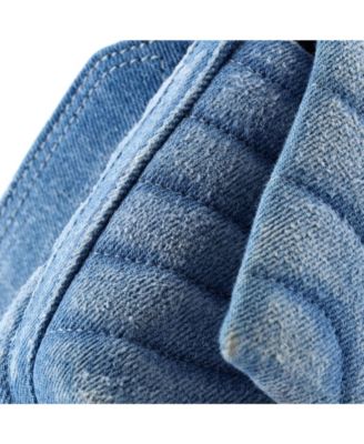 Small 4G Soft Flap Bag Quilted Denim