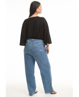 Women's June + Vie June Fit High-Rise Straight-Leg Stretch Jeans