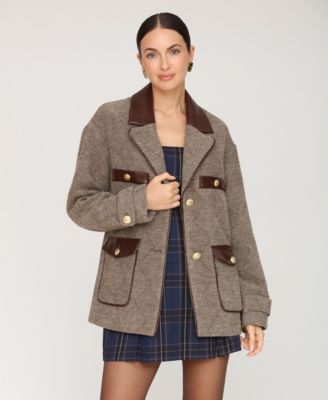 Women's Combo Spread Collar Coat