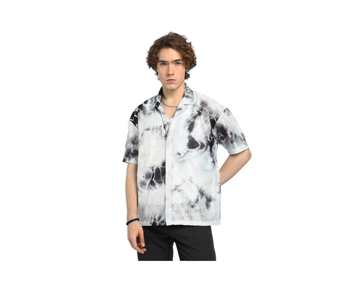 Men's Weave-Textured Shirt