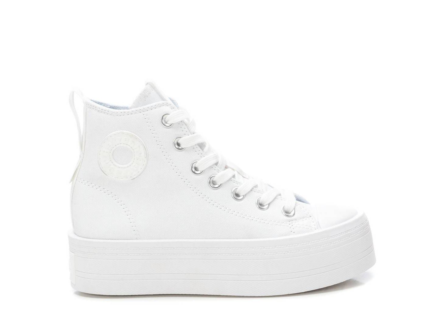 Женские кроссовки XTI High Top Canvas Sneakers Refresh, цвет: Белый — фото 2
