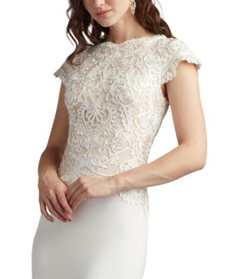 Women's Isadora Embroidered Crepe Gown