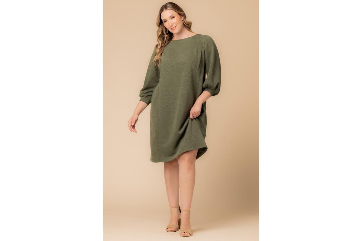 Kiyonna Plus Madison Sweater Knit Shift Dress