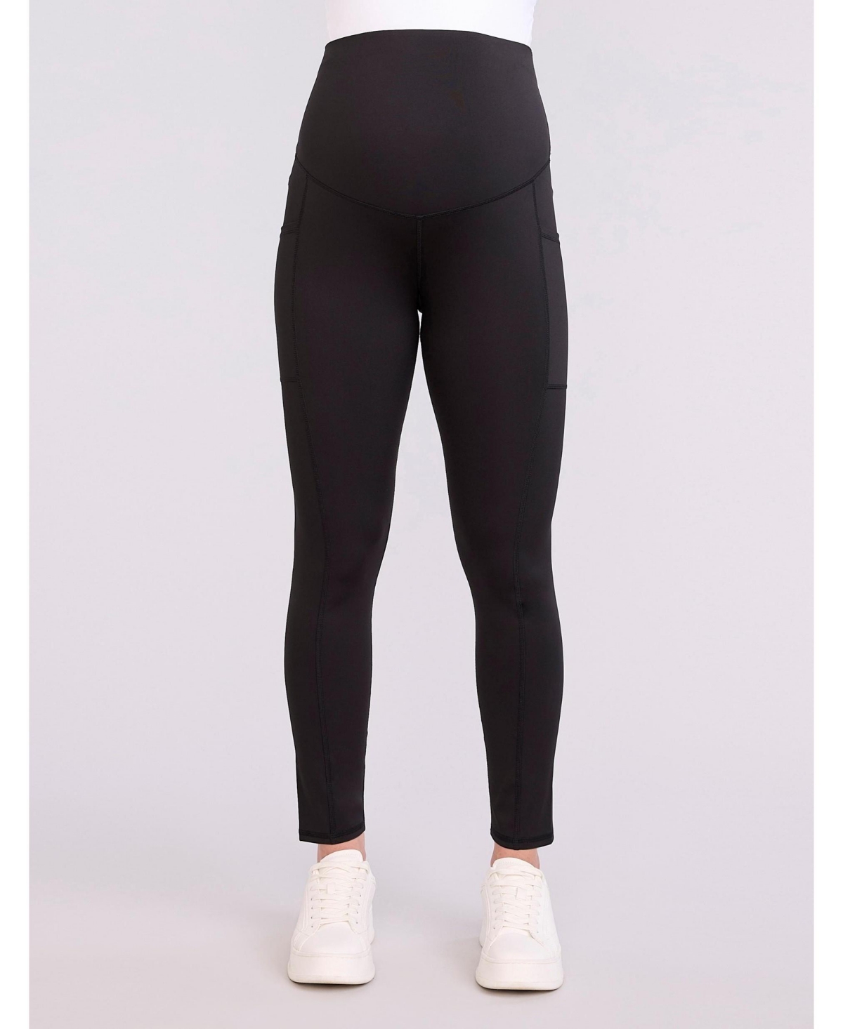 Women's Over the Belly Side Pocket Active Maternity Leggings