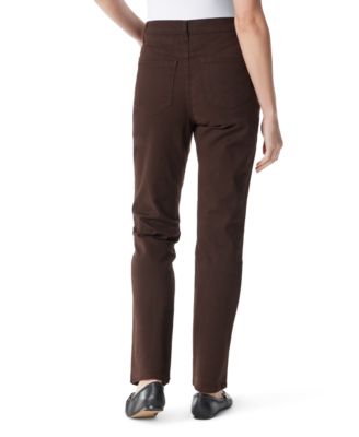 Women's Amanda Colored Twill Straight-Leg Jeans,in Regular, Short & Long