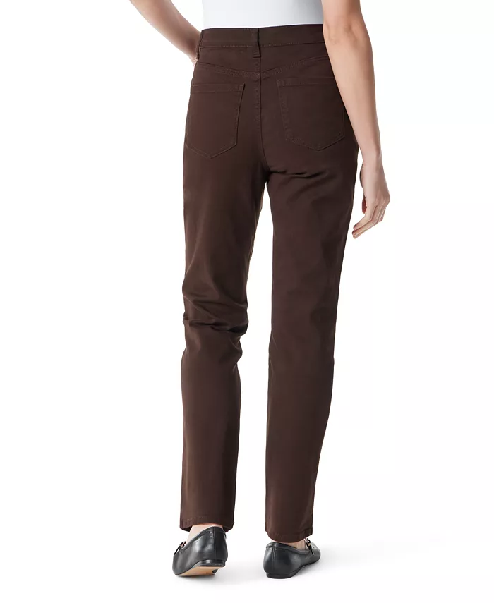 Women's Amanda Colored Twill Straight-Leg Jeans,in Regular, Short & Long - thumbnail 7