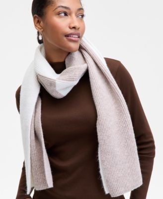 Brushed Rib Colorblocked Scarf