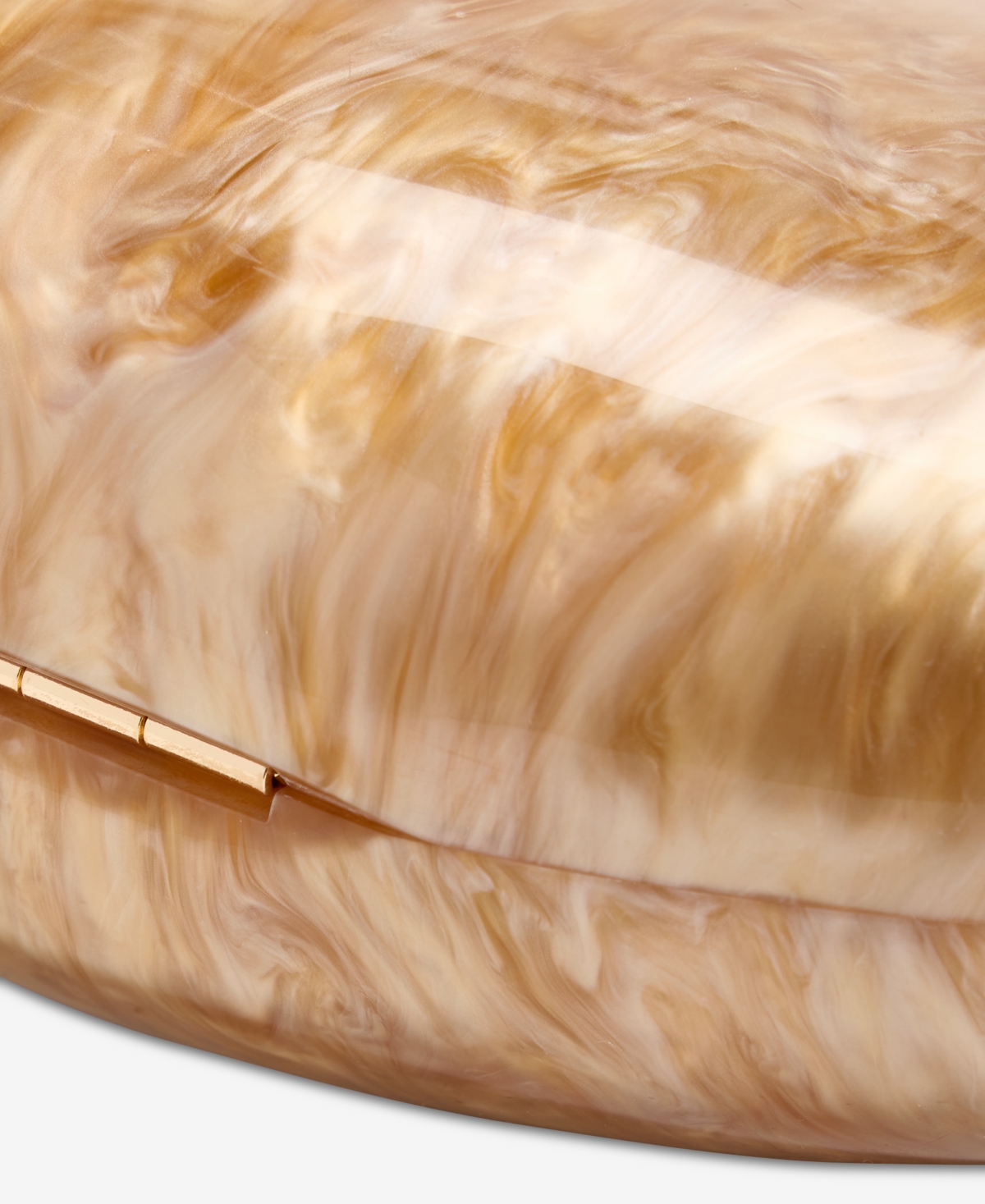 Inc International Concepts Acrylic Shell Clutch, Exclusively At Macy's In Gold