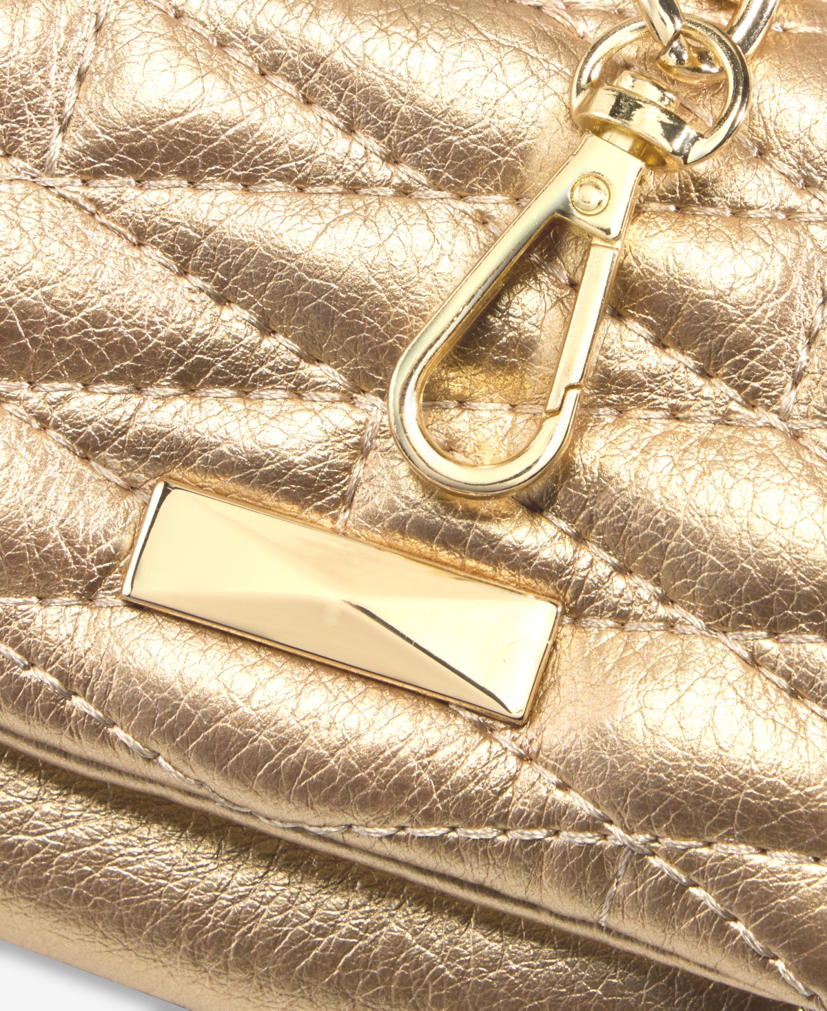 Inc International Concepts Taylah Quilted Mini Bag, Macy's Exclusive In Gold