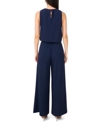 Women's Sleeveless&nbsp;Key Hole Back Crewneck Tank Top