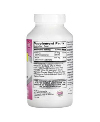 600+D3 Calcium & Vitamin D3 Supplement - 400 Tablets