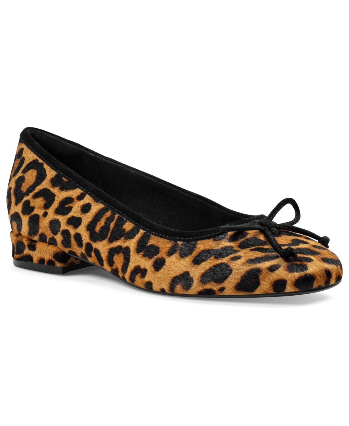 Rockport Women's Sadie Square Toe Slip-On Ballet Dress Flats - Leopard