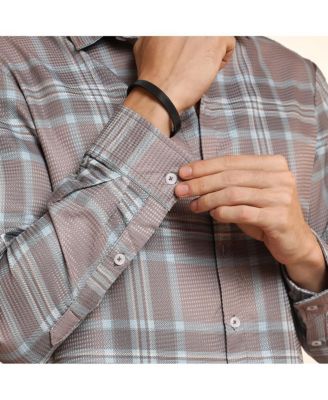 Men's Nude Pink & Cloud Grey Tartan Plaid Shirt