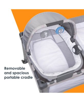 Baby Lullaby Nursery Suite EZ-Fold Playard with Portable Rocking Lounger - Madrid Plaid