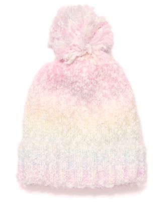 Big Girls 3-Piece Color Block Cozy Cloud Weather Beanie, Scarf and Gloves Set