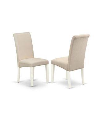 5-Piece rectangular Dinette Set Included 4 Parson Chairs Upholstered Seat and High Curved Back and Rectangular Dining Room Table