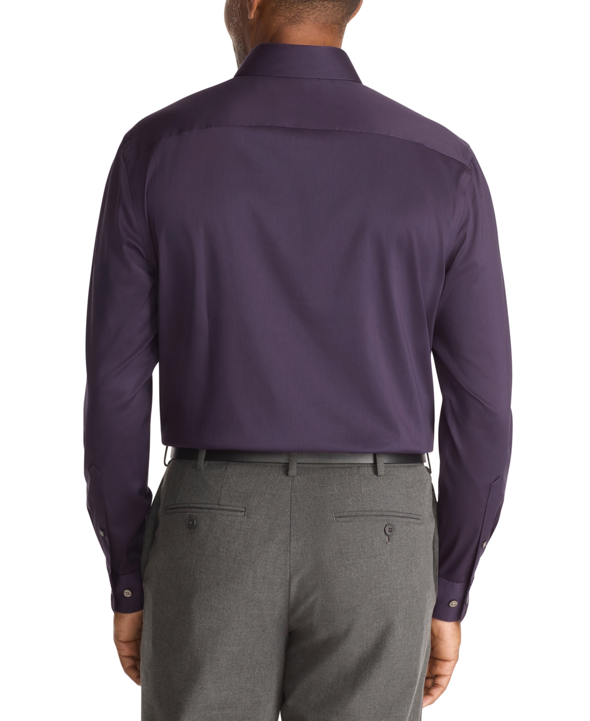 Van Heusen Men's Regular Fit Spread Collar Dress Shirt In Purple