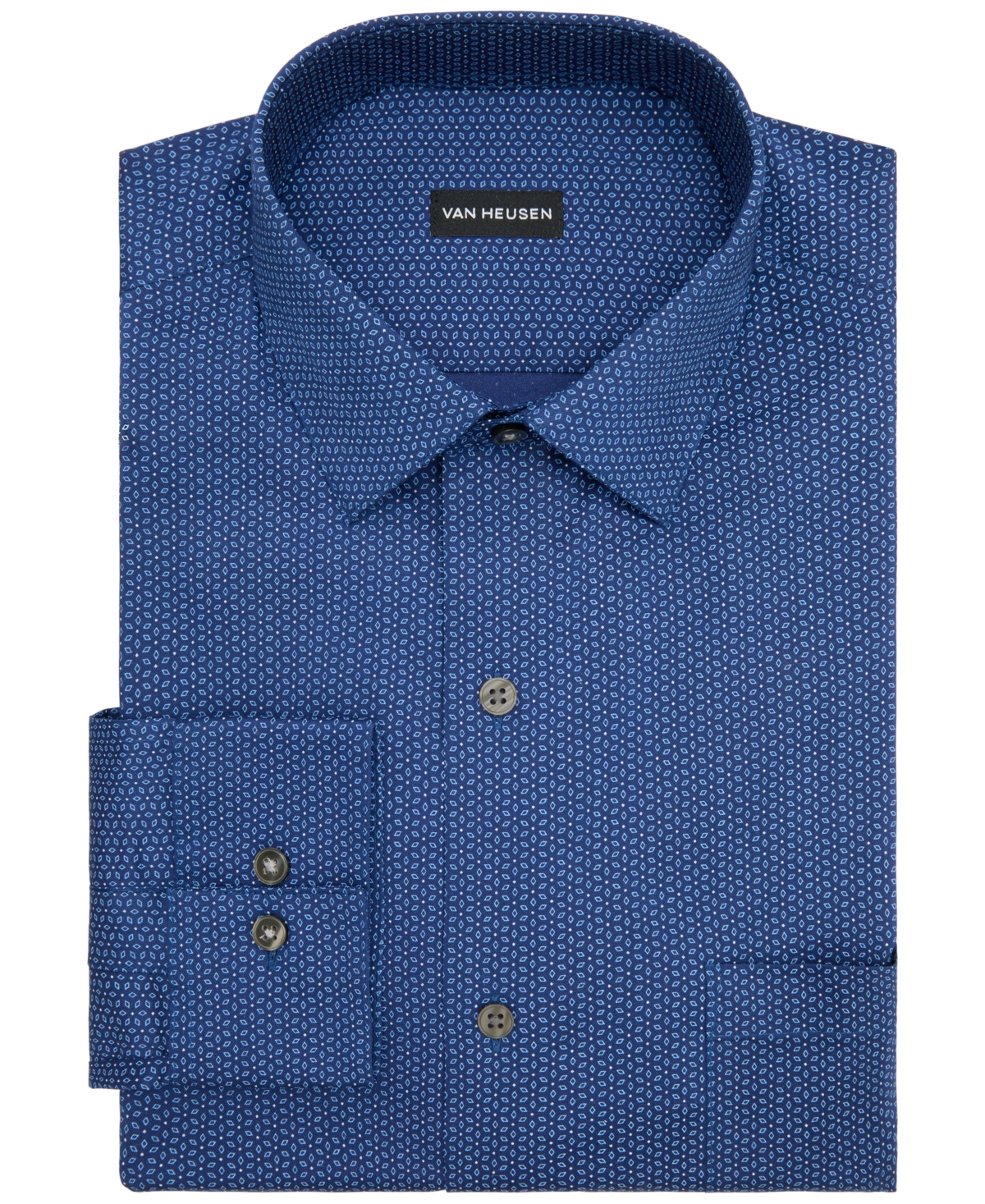 Van Heusen Men's Regular Fit Dress Shirt In Blue