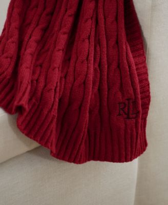 Jamie Cable-Knit Throw, 50" x 60"