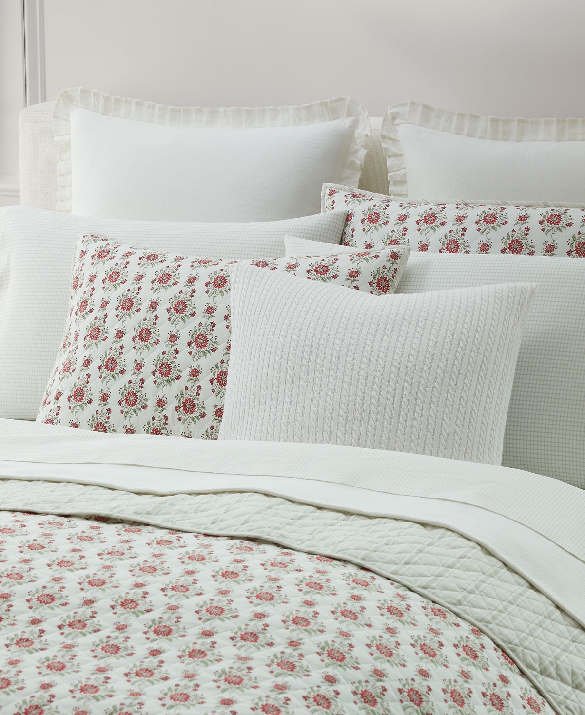 Lauren Ralph Lauren Maren Cotton Diamond-Stitch Sham, Standard