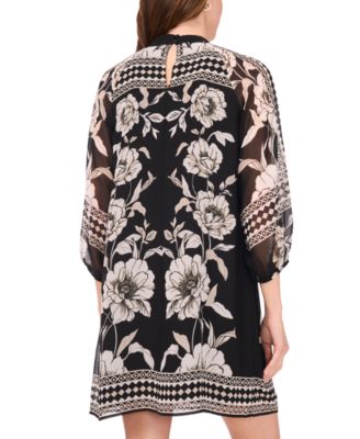 Women's  Mock Neck Shift Dress