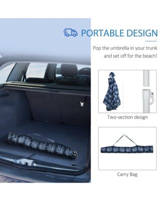 6.5' Weighted Cabana Beach Umbrella w/ bags, Carry Bag,