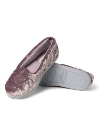 Womens Rebecca Microfiber Velour Closed Back House Slipper