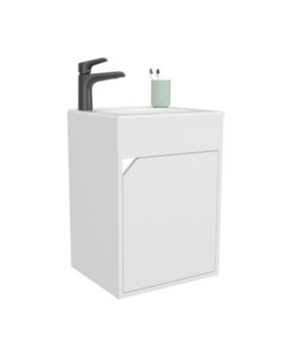 Nelson Bathroom Floating Vanity, Wenge