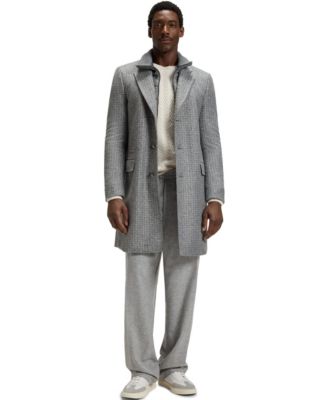 Hugo Boss Men's Detachable Slim-Fit Coat - Macy's