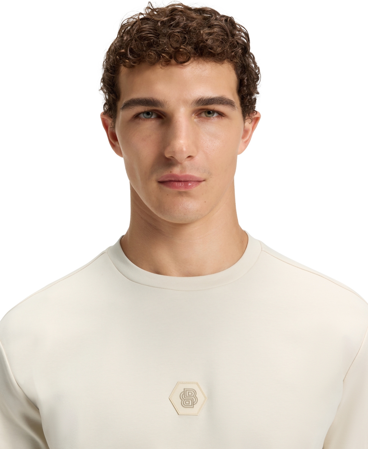 Hugo Boss Sweatshirt With Double B Monogram In White
