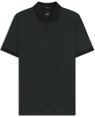 Men's Mercerized-Cotton Monogram Polo Shirt
