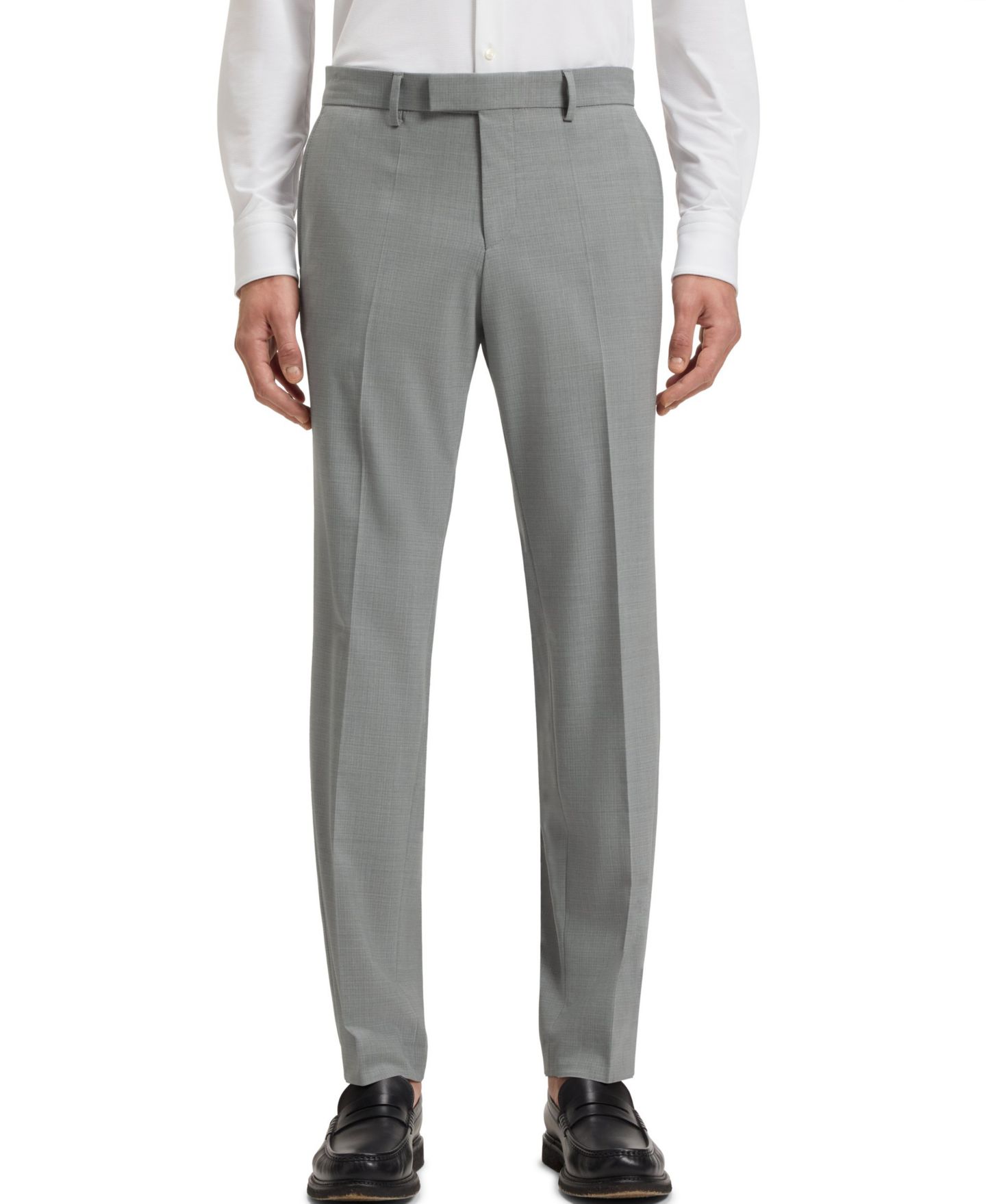 Мужские комплекты Hugo Boss Slim-Fit Washable Micro-Patterned Suit, цвет: Серый — фото 5