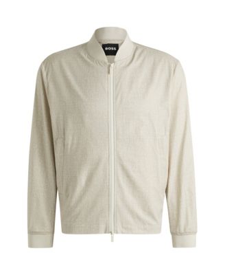 Men's Two-Way Zip Water-Repellent Packable Jacket