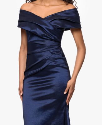 Women's Taffeta Off-The-Shoulder Dress
