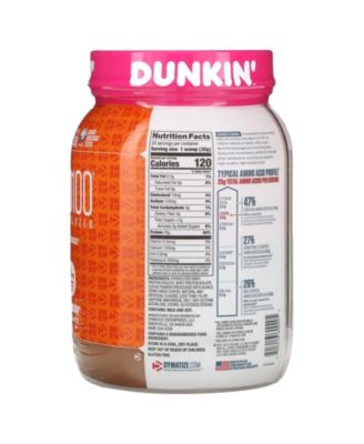 ISO100 Hydrolyzed  100% Whey Protein Isolate  Dunkin  Mocha Latte  -  1.4 lb (650