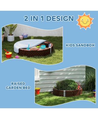 Round Kids box with Cover, 3 Seats, Bottom Liner,