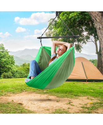 Hanging Outdoor Camping Cacoon Chair - Collapsible and Lightweight Swings - Swinging Rocker Chairs for Camp, Travel, Hiking, Tent, or Porch