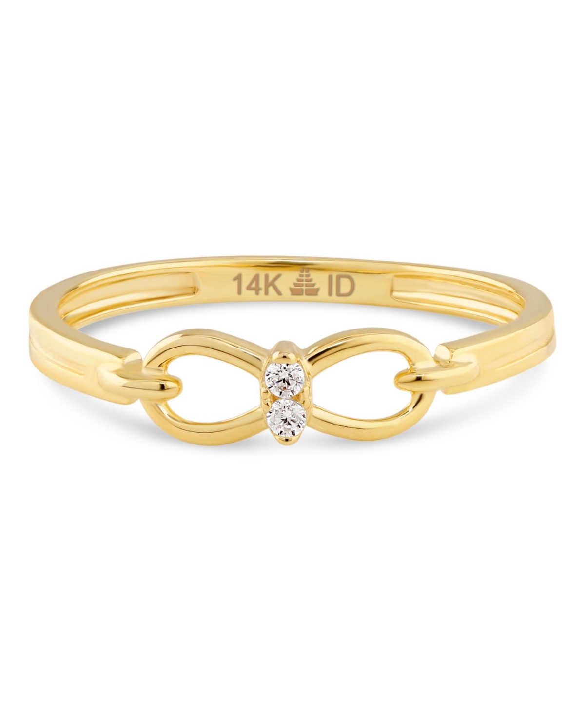 Infinity Ring in 14K Gold, Size 8, approx. 1.6 grams. - Gold