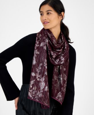 Floral Tinsel Jacquard Evening Wrap, Macy's Exclusive